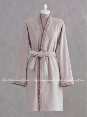 Женский махровый халат кимоно Pavia Donna beige