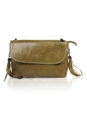 Клатч Italian Bags 1396_green Кожаный Зеленый