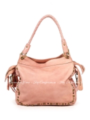 Сумка На Каждый День Italian Bags 6059_vintage_roze Кожаная Розовый