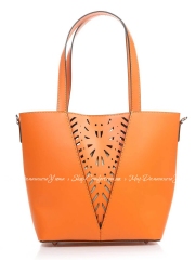Сумка На Каждый День Italian Bags 6204_orange Кожаная Оранжевый
