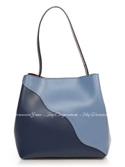 Деловая Сумка Italian Bags 6501_blue Кожаная Синий