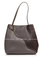 Деловая Сумка Italian Bags 6501_gray Кожаная Серый
