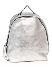 Рюкзак Italian Bags 6525_silver Кожаный Серебро