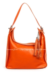 Сумка На Каждый День Italian Bags 6906_orange Кожаная Оранжевый