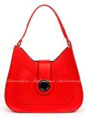 Деловая Сумка Italian Bags 6908_red Кожаная Красный