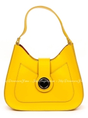 Деловая Сумка Italian Bags 6908_yellow Кожаная Желтый