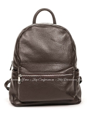 Рюкзак Italian Bags 8485_dark_brown Кожаный Коричневый