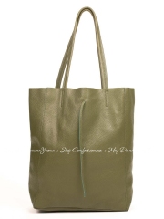 Сумка На Каждый День Italian Bags 8498_green Кожаная Зеленый