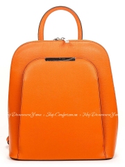 Рюкзак Italian Bags 8502_orange Кожаный Оранжевый