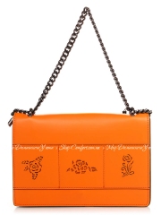 Клатч Italian Bags 8909_orange Кожаный Оранжевый