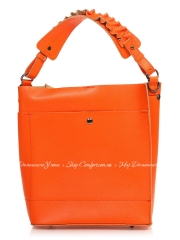 Сумка На Каждый День Italian Bags 8965_orange Кожаная Оранжевый