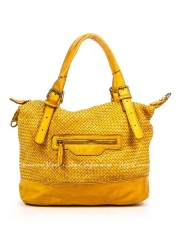 Сумка На Каждый День Italian Bags 9357_vintage_yellow Кожаная Желтый
