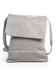 Клатч Italian Bags STK_SM_8424_gray Кожаный Серый