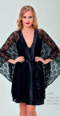 Комплект женский Mariposa 213 siyah халат и ночная рубашка (m011816)