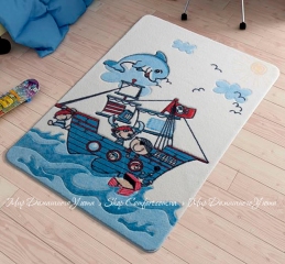 Детский ковер Confetti Confetti Smiley Dolphin blue 100x150