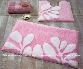 Коврик для ванной комнаты Confetti Limra pink 60x100