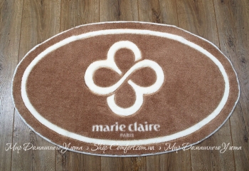 Коврик для ванной овал Marie Claire Sally 66х107 коричневый
