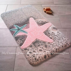 Коврик для ванной комнаты Confetti Starfish Pink 57х100
