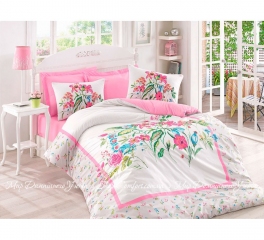 Комплект постельного белья Mehsima Pembe Cotton box ранфорс евро