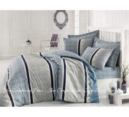 Комплект постельного белья Rihanna Mint Cotton box ранфорс евро