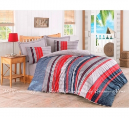 Комплект постельного белья Vera Mavi Cotton box ранфорс евро