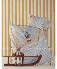 Постельное белье Karaca Home Dear голубой для новорожденных