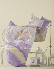Постельное белье Karaca Home Mini фиолетовый для новорожденных