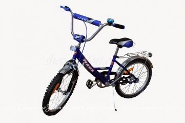 Велосипед Марс 16 ручной тормоз и эксцентрик (синий-черный)