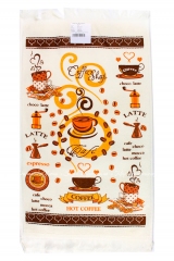 Махровое полотенце для кухни IzziHome Горячее Кофе 40X60 (2200000541574)