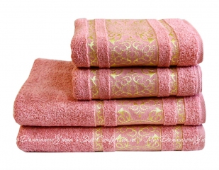 Махровое полотенце LightHouse Imperial 50X90 Серо-Розовый (2200000546234)