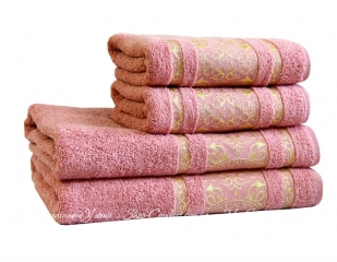 Махровое полотенце LightHouse Imperial 70X140 Серо-Розовый (2200000546296)