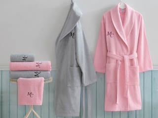 Набор халатов Marie Claire Danya pink-grey