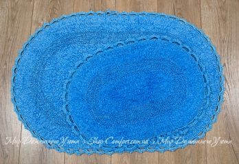 Набор ковриков Irya Vermont Lacivert 60х90+40х60 синий