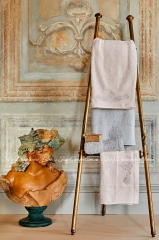 Набор полотенец Karaca Home Eldora Offwhite-Gri 2020-1 50х90+85х150 кремовый-серый