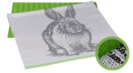 Набор кухонных полотенец Hobby Rabbit зеленый