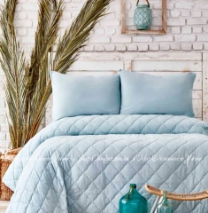 Набор постельное белье с одеялом Karaca Home Cloudy Mint полуторный ментоловый