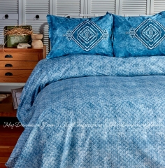 Набор постельного белья Sarah Anderson Lanika Mavi 200х220 евро голубой