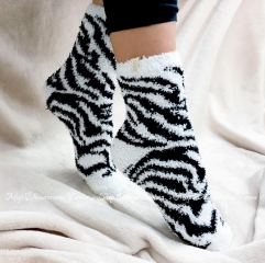 Носки женские теплые Shato 046 Lady Cozy Socks white black черно-белые