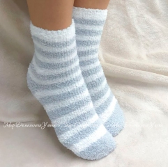 Носки женские теплые Shato 049 Lady Cozy Socks white grey серые
