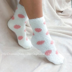 Носки женские теплые Shato 050 Lady Cozy Socks white pink белые