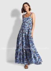 Летнее хлопковое платье Seafolly 54254-DR med.blue