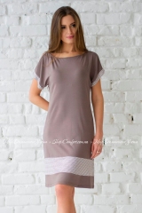 Женское платье Wiktoria 613 коричневый