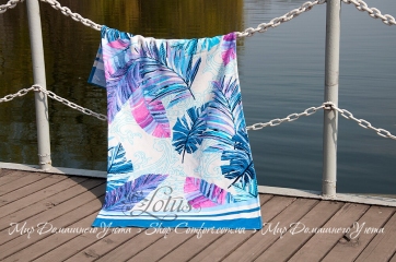 Пляжное полотенце Lotus Paradise Mavi 75х150