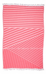 Полотенце Pestemal Barine Cross Pink 95х165 розовое