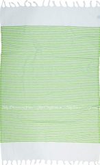 Полотенце Pestemal Barine White Imbat Green 90х170 зеленый