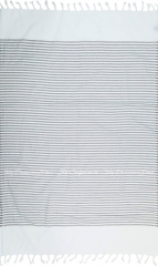 Полотенце Pestemal Barine White Imbat Grey 90х170 серый