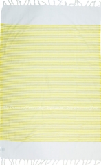Полотенце Pestemal Barine White Imbat Yellow 90х170 желтый
