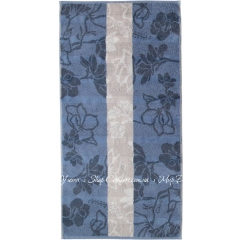 Полотенце Cawoe Noblesse Interior Floral 1080-11 nachtblau 80х150