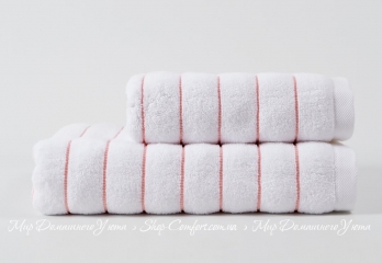 Полотенце Irya Wendy Microcotton Beyaz-A.Pembe 50х90 розовый