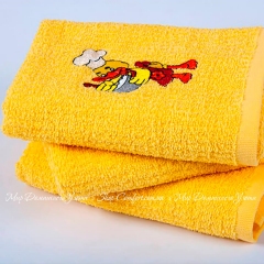 Полотенце кухонное Lotus Duck желтый вышивка 40х60